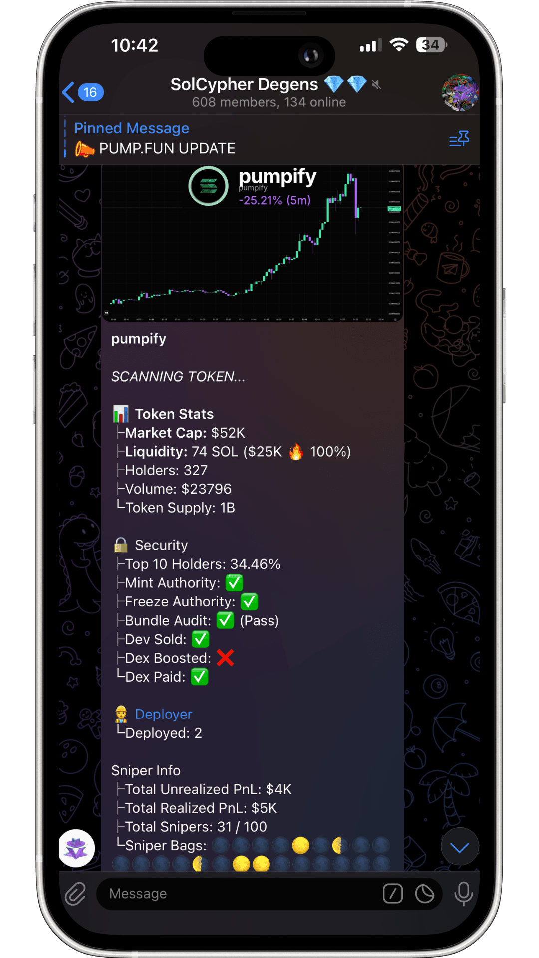 iPhone with call bot